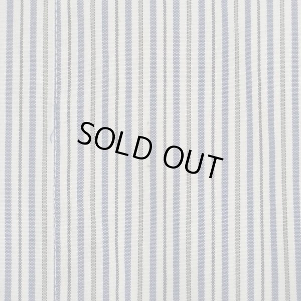 画像5: 90's Banana Republic マルチストライプ柄 バンドカラーシャツ (5)