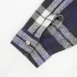 画像4: 80's FIVE BROTHER ヘビーネルシャツ "BLACK×NAVY Plaid / MADE IN USA" (4)