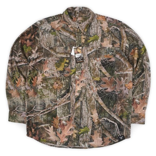 画像1: 00's TRUE TIMBER リアルツリーカモ柄 ボタンダウンシャツ "DEADSTOCK" (1)