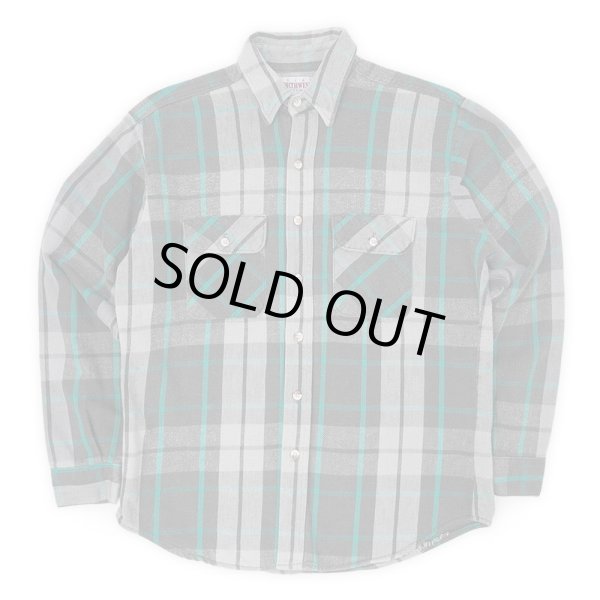 画像1: 90's NORTHWEST ヘビーネルシャツ "FIVE BROTHER OEM / MADE IN USA" (1)