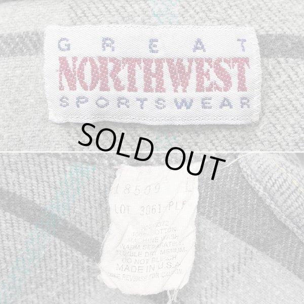 画像2: 90's NORTHWEST ヘビーネルシャツ "FIVE BROTHER OEM / MADE IN USA" (2)