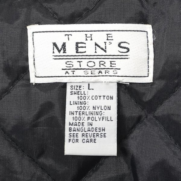 画像2: 80's Sears キルティングライナー ネルシャツ "FADE BLACK PLAID" (2)