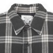 画像3: 80's Sears キルティングライナー ネルシャツ "FADE BLACK PLAID" (3)