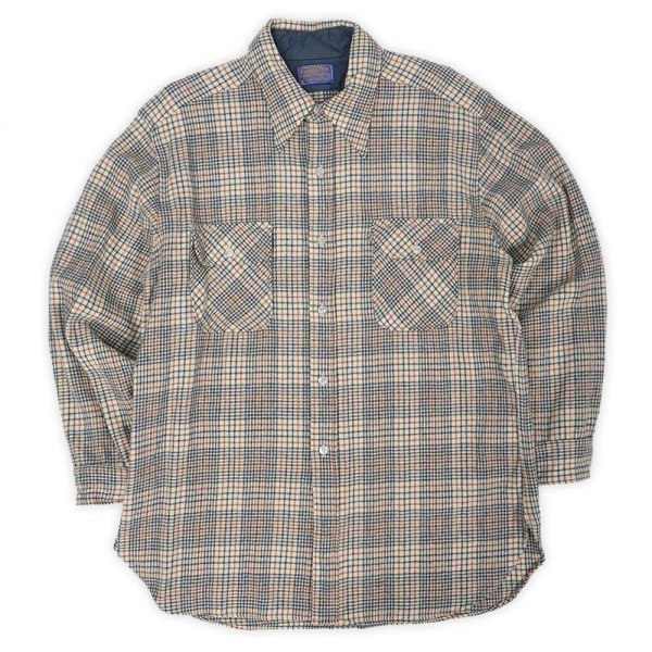 画像1: 70's Pendleton ウールワークシャツ "MADE IN USA" (1)