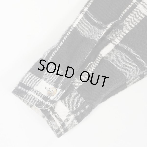 画像3: 90's PRIVATE PROPERTY ヘビーネルシャツ "MADE IN USA / BLACK Plaid" (3)