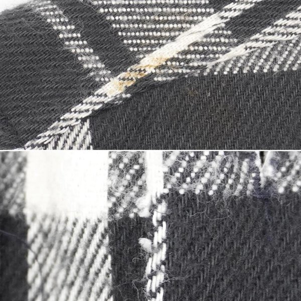 画像4: 90's PRIVATE PROPERTY ヘビーネルシャツ "MADE IN USA / BLACK Plaid" (4)