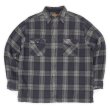 画像1: Late 90's ST JOHN'S BAY ヘビーネルシャツ "Dark Navy Plaid" (1)