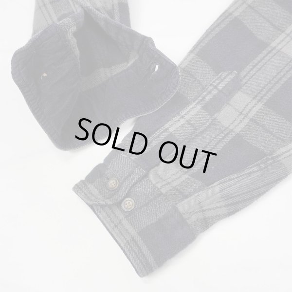 画像4: Late 90's ST JOHN'S BAY ヘビーネルシャツ "Dark Navy Plaid" (4)