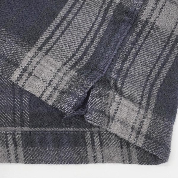 画像5: Late 90's ST JOHN'S BAY ヘビーネルシャツ "Dark Navy Plaid" (5)