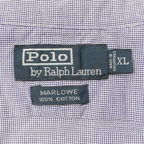 画像2: 90's Polo Ralph Lauren レギュラーカラーシャツ "MARLOWE" (2)