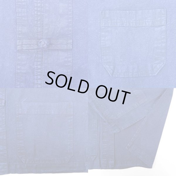 画像3: 90's UNKNOWN チャイナシャツ "NAVY" (3)