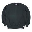 画像1: 90's RUSSELL 前V ブランクスウェット "BLACK / sizeL / MADE IN USA" (1)
