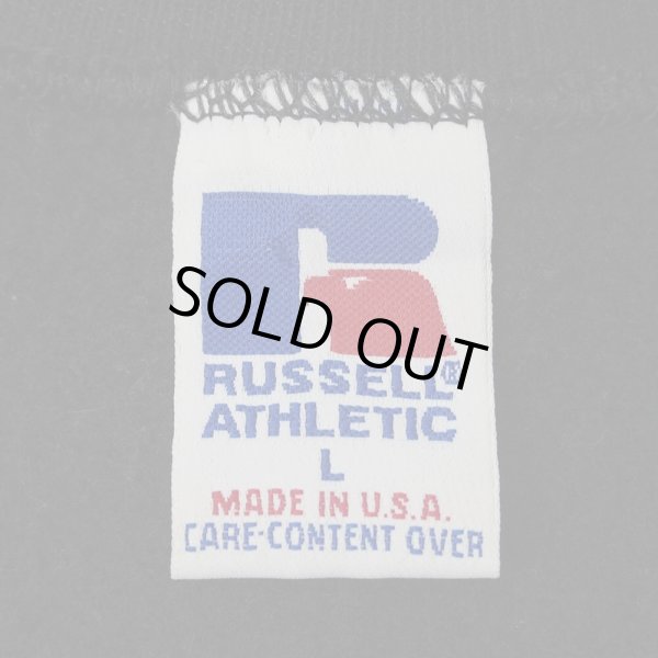 画像2: 90's RUSSELL 前V ブランクスウェット "BLACK / sizeL / MADE IN USA" (2)