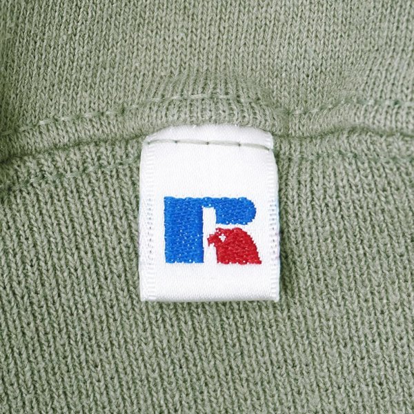 画像3: 90-00's RUSSELL 前V ブランクスウェット "LIGHT OLIVE" (3)