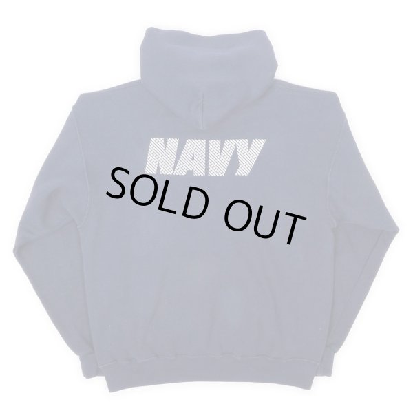 画像2: 00's US.NAVY リフレクタープリント スウェットパーカー "MADE IN USA" (2)