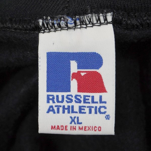 画像2: 90-00's RUSSELL ブランク スウェットパーカー "BLACK" (2)