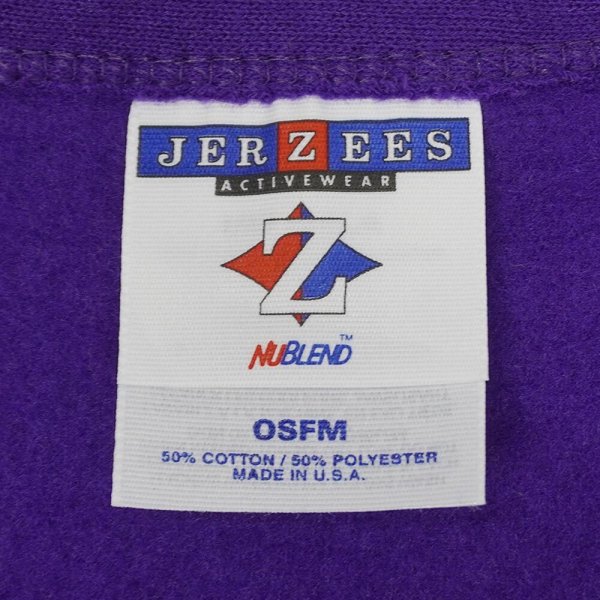 画像2: 90's JERZEES スウェットカーディガン "MADE IN USA / DEADSTOCK" (2)
