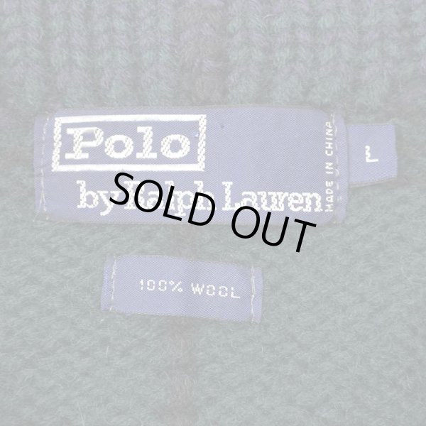 画像2: 90's Polo Ralph Lauren ボートネック ウールニット "Black Watch" (2)