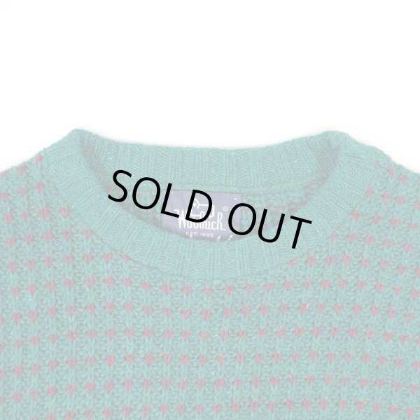 画像3: 80's Woolrich バーズアイ柄 ウールニット "MADE IN USA" (3)