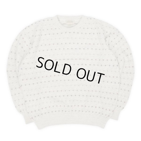 画像1: 90's ST JOHN'S BAY 総柄 コットンニット (1)