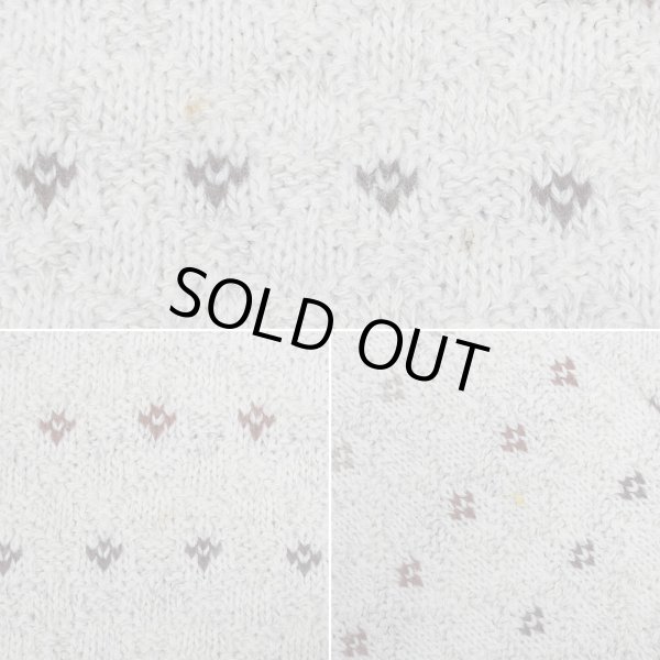 画像5: 90's ST JOHN'S BAY 総柄 コットンニット (5)