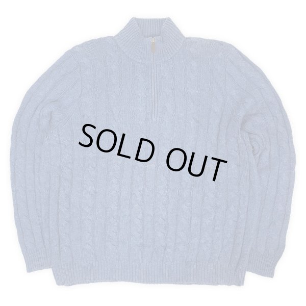 画像1: 00's Polo Ralph Lauren ハーフジップ シルクニット (1)