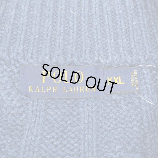 画像2: 00's Polo Ralph Lauren ハーフジップ シルクニット (2)
