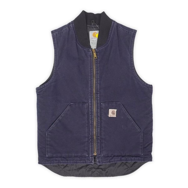 画像1: 00's Carhartt ダックベスト "V02 MDT" (1)