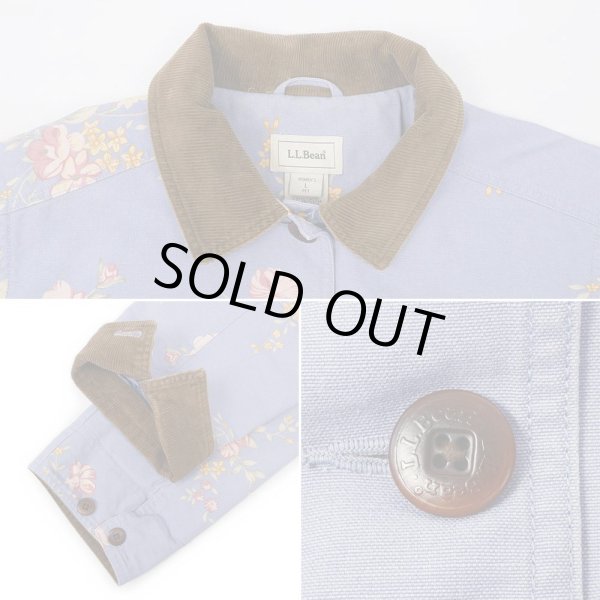 画像4: 00's L.L.Bean 花柄 フィールドコート (4)