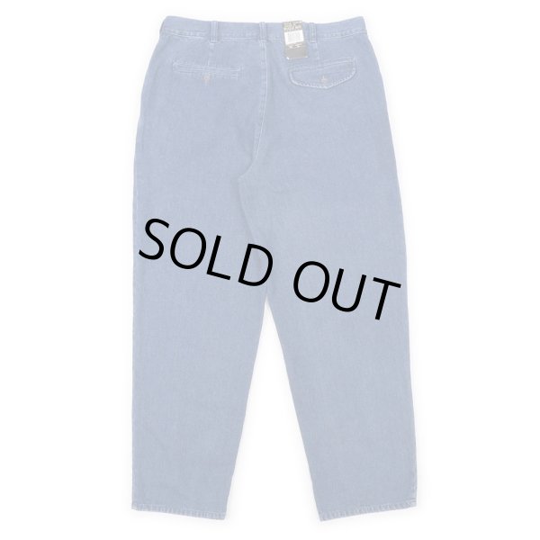 画像2: 90's BUGLE BOY 3タック デニムトラウザー "DEADSTOCK" (2)