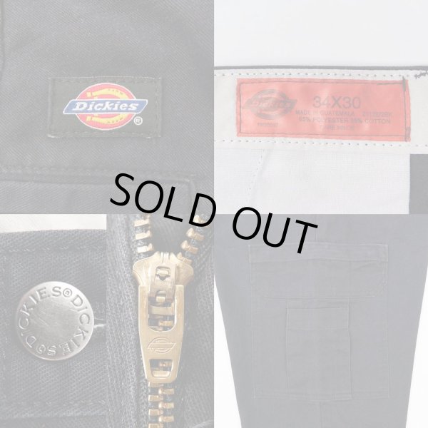 画像3: 00's Dickies カーゴワークパンツ "BLACK" (3)