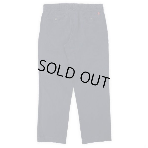 画像2: 00's Polo Ralph Lauren ノータック チノトラウザー "NAVY / PRESTON PANT" (2)