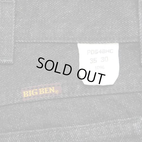 画像3: 00's BIG BEN 先染め ブラックデニムパンツ "DEADSTOCK / W35 L30" (3)