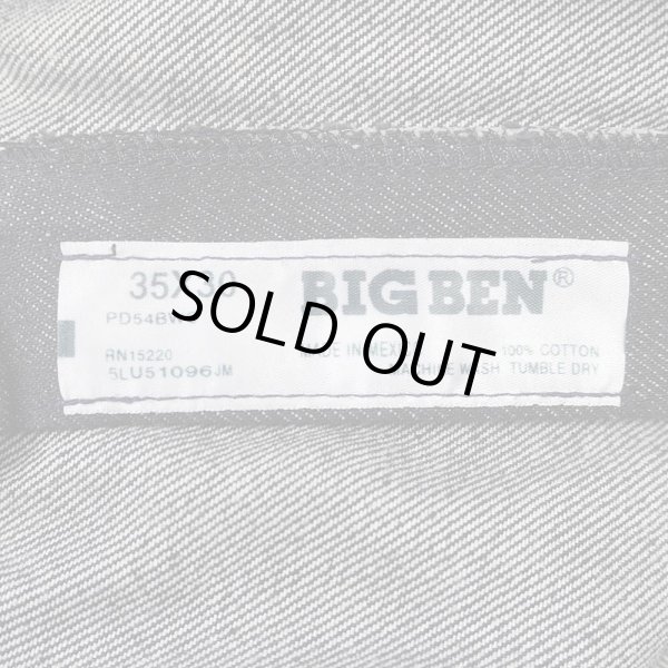 画像4: 00's BIG BEN 先染め ブラックデニムパンツ "DEADSTOCK / W35 L30" (4)