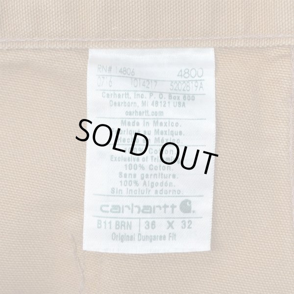画像3: 00's Carhartt ダックペインターパンツ "B11 BRN / W36 L32" (3)