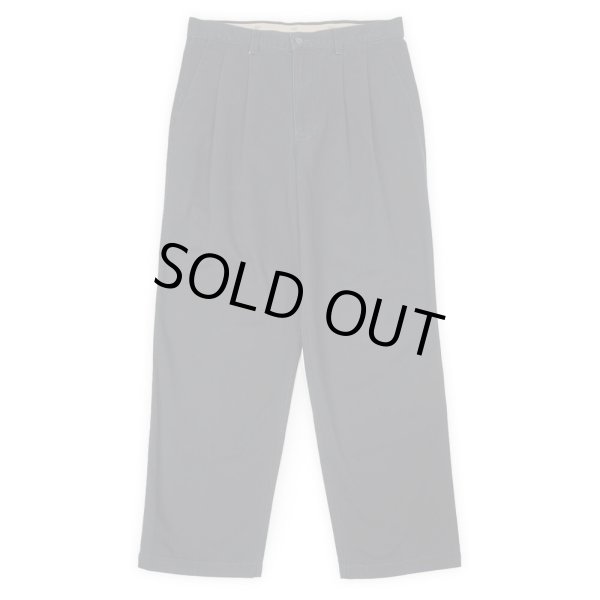 画像1: Early 00's DOCKERS 2タック チノトラウザー "BLACK / W32 L30" (1)