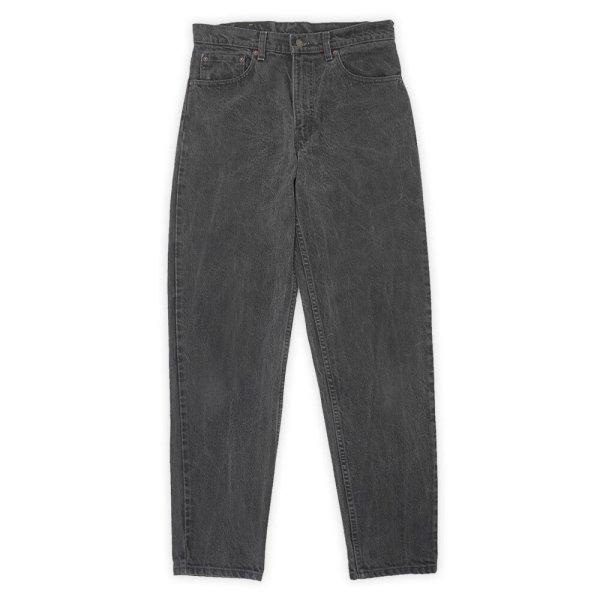 画像1: 90's Levi's 550 ブラックデニムパンツ "MADE IN USA / W32 L32" (1)