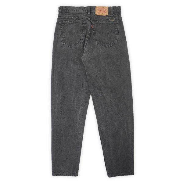 画像2: 90's Levi's 550 ブラックデニムパンツ "MADE IN USA / W32 L32" (2)