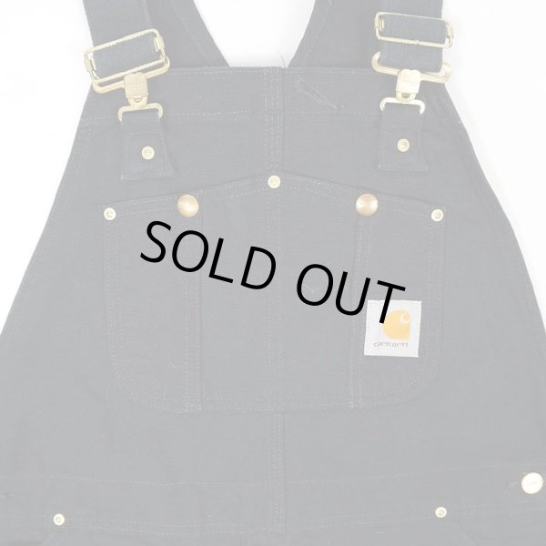 画像3: 00's Carhartt ダブルニー ダックオーバーオール "BLACK / W38 L32" (3)