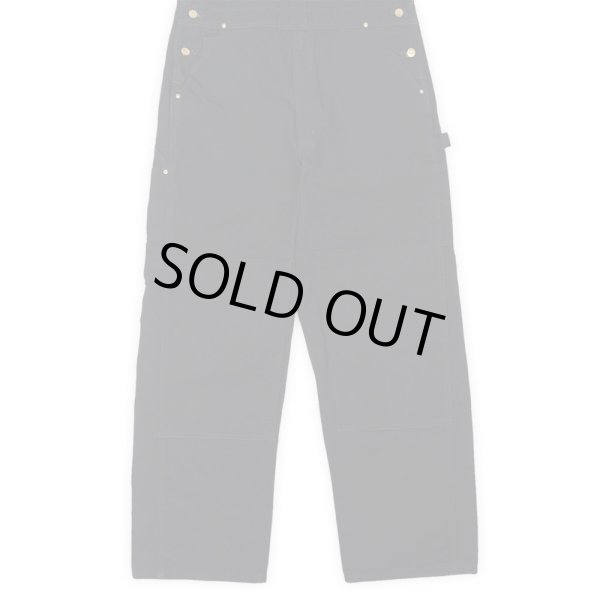 画像4: 00's Carhartt ダブルニー ダックオーバーオール "BLACK / W38 L32" (4)