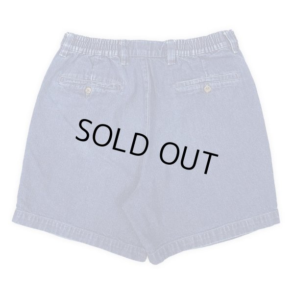 画像2: 90's ROUNDTREE＆YORKE 2タック デニムイージーショーツ (2)