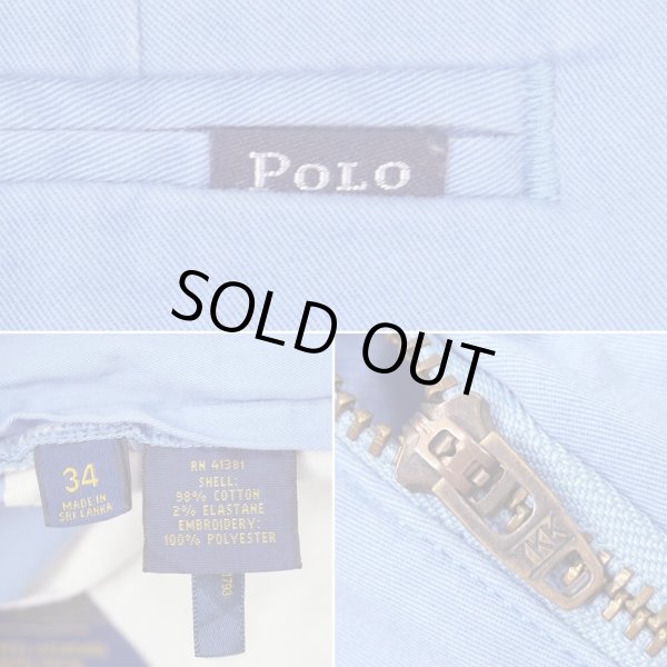 画像4: 00's Polo Ralph Lauren 総柄刺繍 ノータック チノショーツ (4)