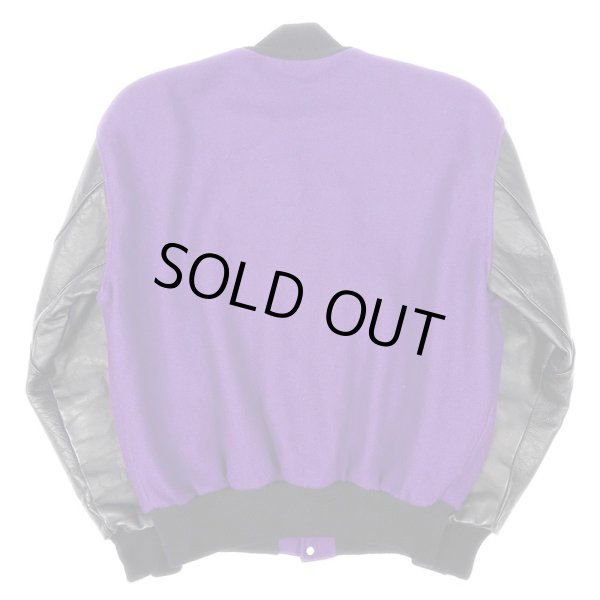 画像2: 90's DeLONG レザー切り替え スタジャン (2)