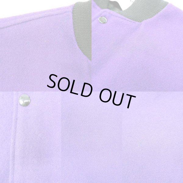 画像5: 90's DeLONG レザー切り替え スタジャン (5)