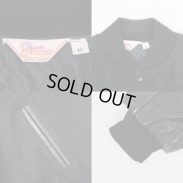 画像3: 90's Gem Sportswear レザー切り替え スタジャン "MADE IN USA" (3)