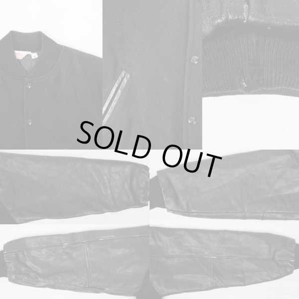 画像4: 90's Gem Sportswear レザー切り替え スタジャン "MADE IN USA" (4)