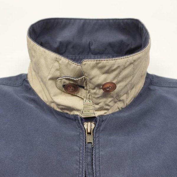 画像3: 90's ST JOHN'S BAY チンスト付き スウィングトップ "FADE NAVY" (3)