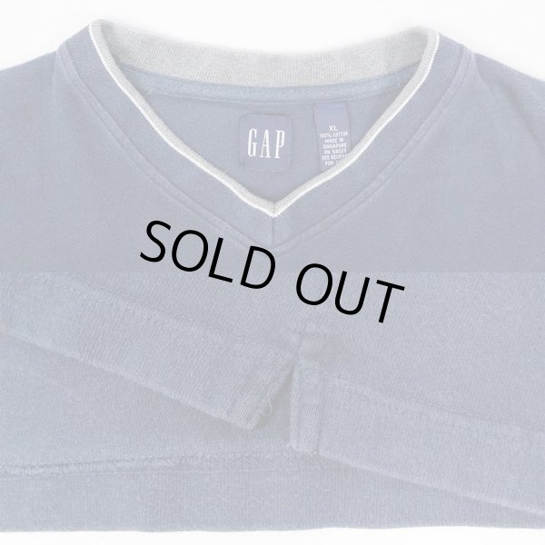 画像3: 90's OLD GAP Vネックカットソー (3)
