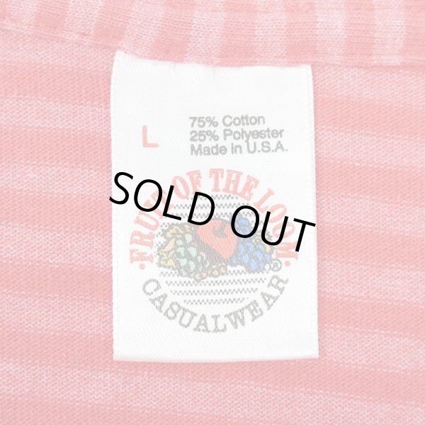 画像2: 90's Fruit of the loom ボーダーTシャツ "MADE IN USA" (2)