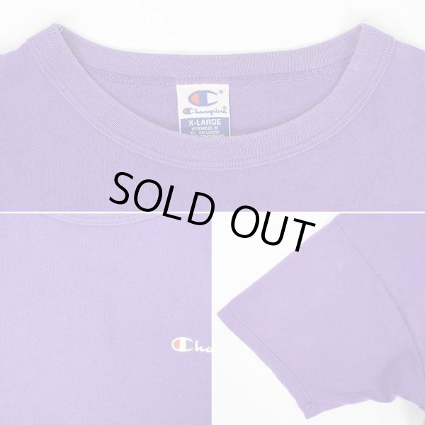 画像5: 90's Champion スクリプトロゴ Tシャツ "PURPLE" (5)